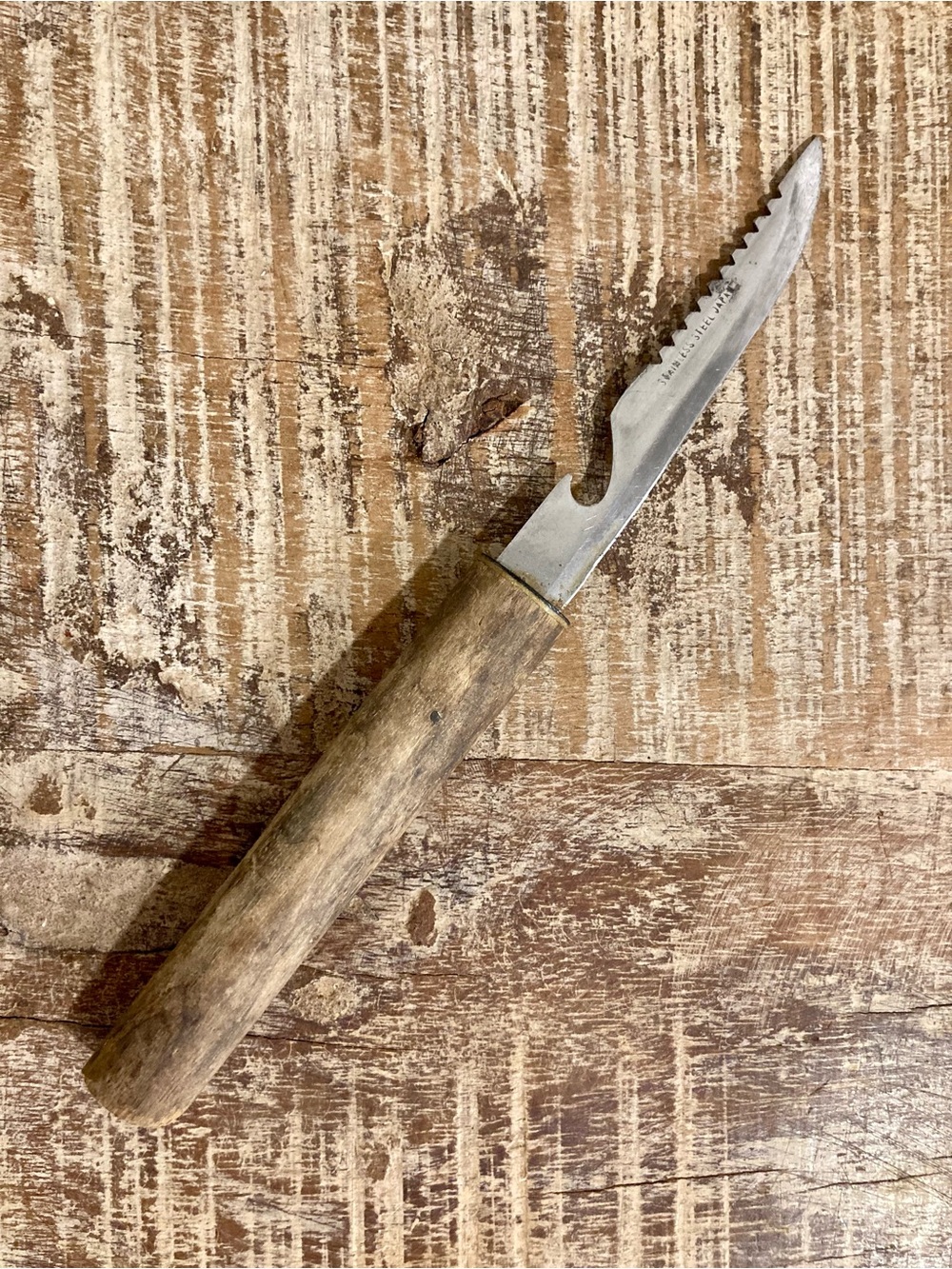 Vintage Floating Fish Knife Fisherman Knife Made in Japan Stainless Steel